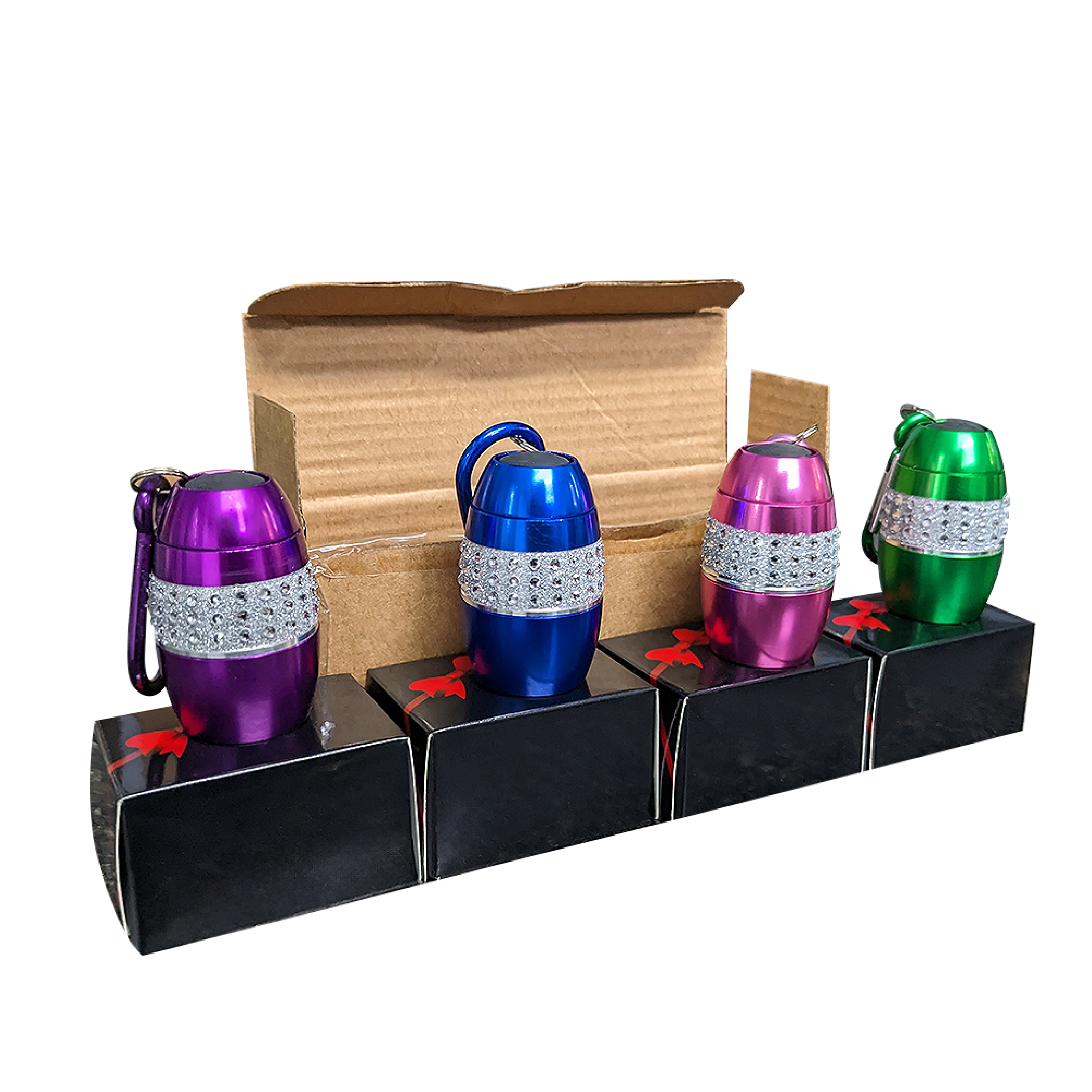 4 For $3-Bling Flashlight with COB LED Light - 4 Pack in Gift Box Packaging W/ Installed Batteries
