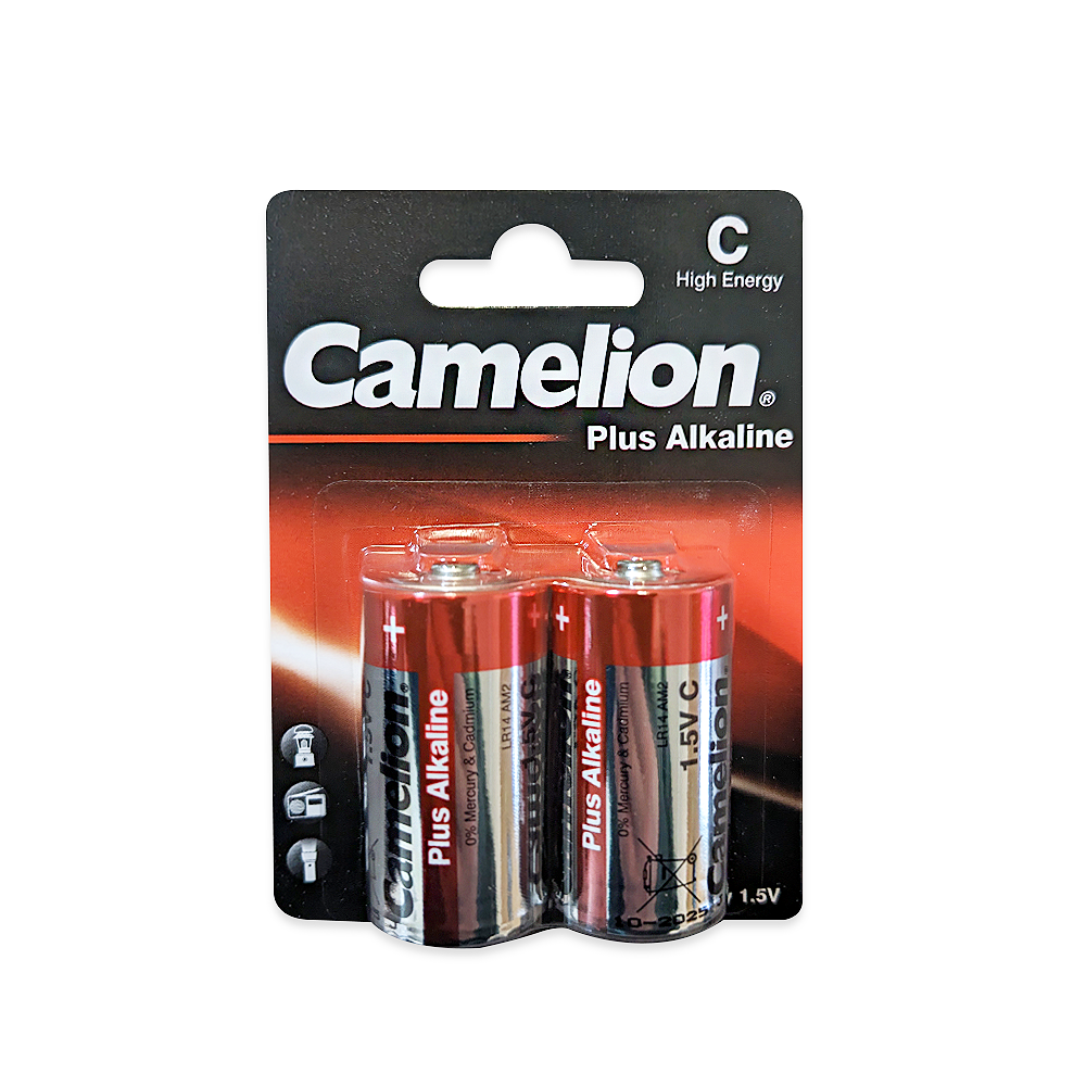 Camelion C  Plus Alkaline Blister Pack of 2