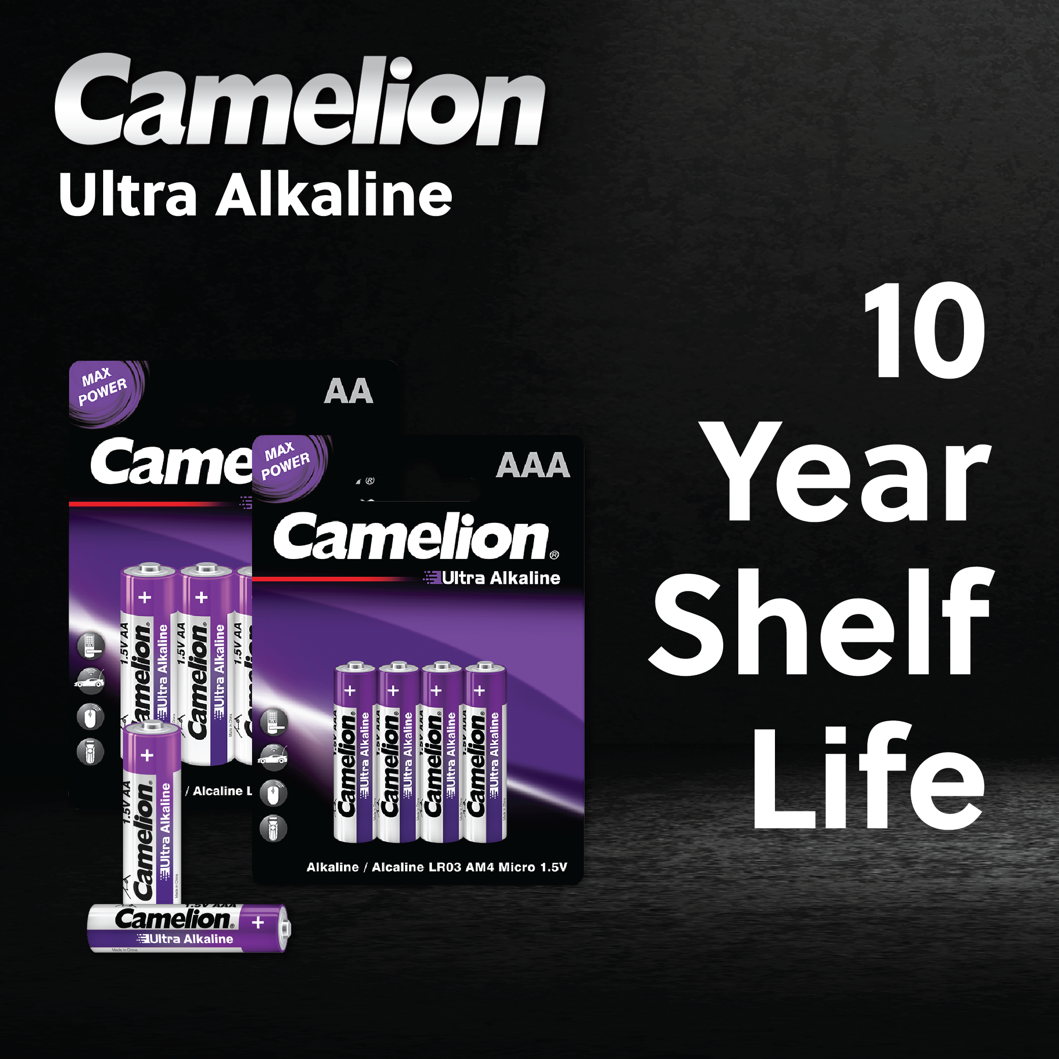 Camelion AA Ultra Alkaline Blister Pack of 4