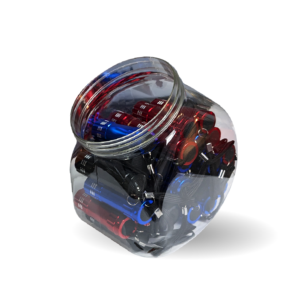 9 LED Super Bright Flashlight - Fishbowl Of 30 - Batteries Included