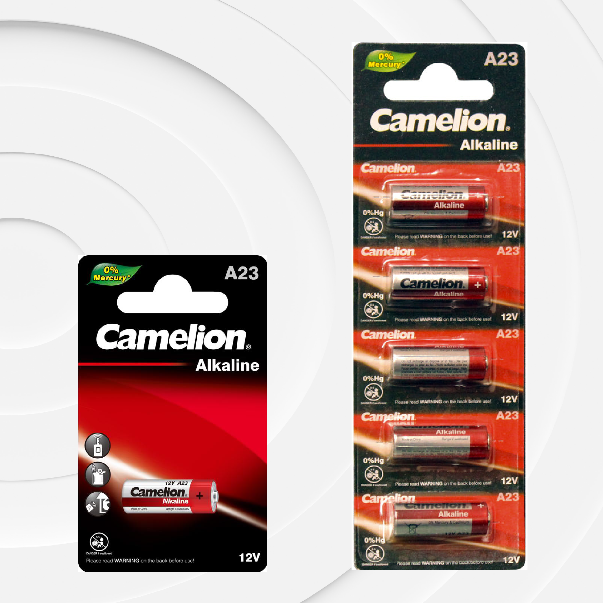 Camelion A23 12V Alkaline Battery (Two Packaging Options