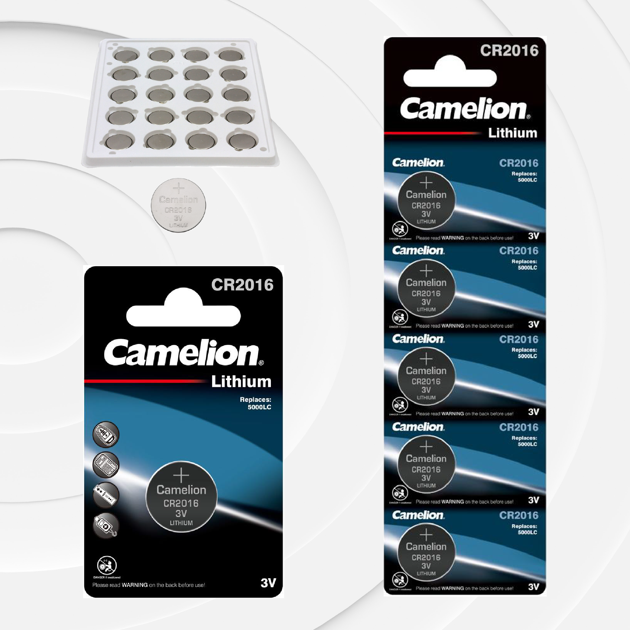 Camelion CR2016 / CR 2016 3V Lithium-Ion Button Cell Battery for Watches,  Weight Scales, Calculators, Car Remote, Motherboards etc - 1 Piece