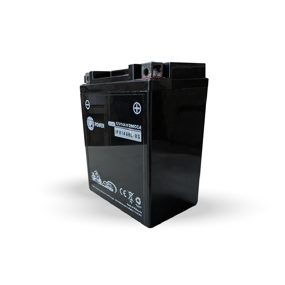 IP Power 14AHL-BS 12V 14AH AGM MOTORSPORT BATTERY