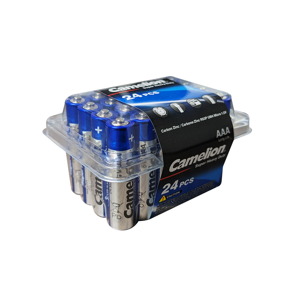 Camelion AAA Super Heavy Plastic Tub of 24 (EXP 10/25) (CLOSEOUT)