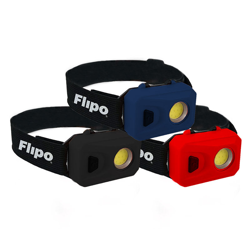 Vega 200-Lumen COB LED Ultralight 3-Pack Headlamps | 6 Piece Display