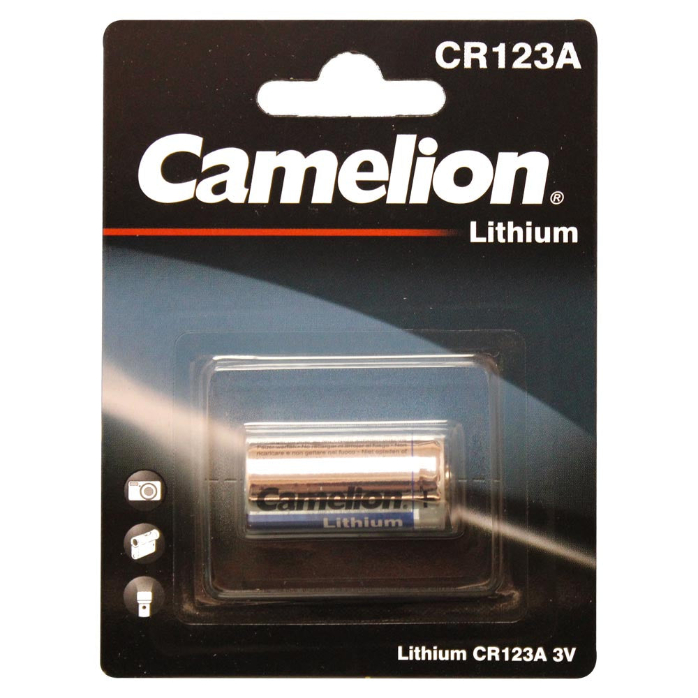 Camelion CR123A - Blister de litio (3 V, 1300 mAh, 1 unidad)