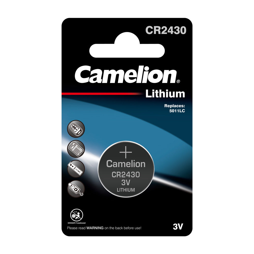 Camelion CR2430 3V Lithium Coin Cell Battery – Batteries 4 Stores