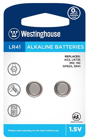Camelion AG3 / 392 / LR41 1.5V Button Cell Battery (Two Packaging