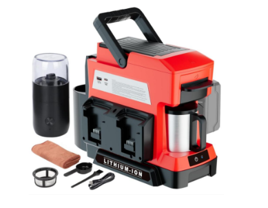 IP Power Cordless Coffee Machine With Grinding Function - Compatible With Milwaukee M18 18V Li-Ion Battery