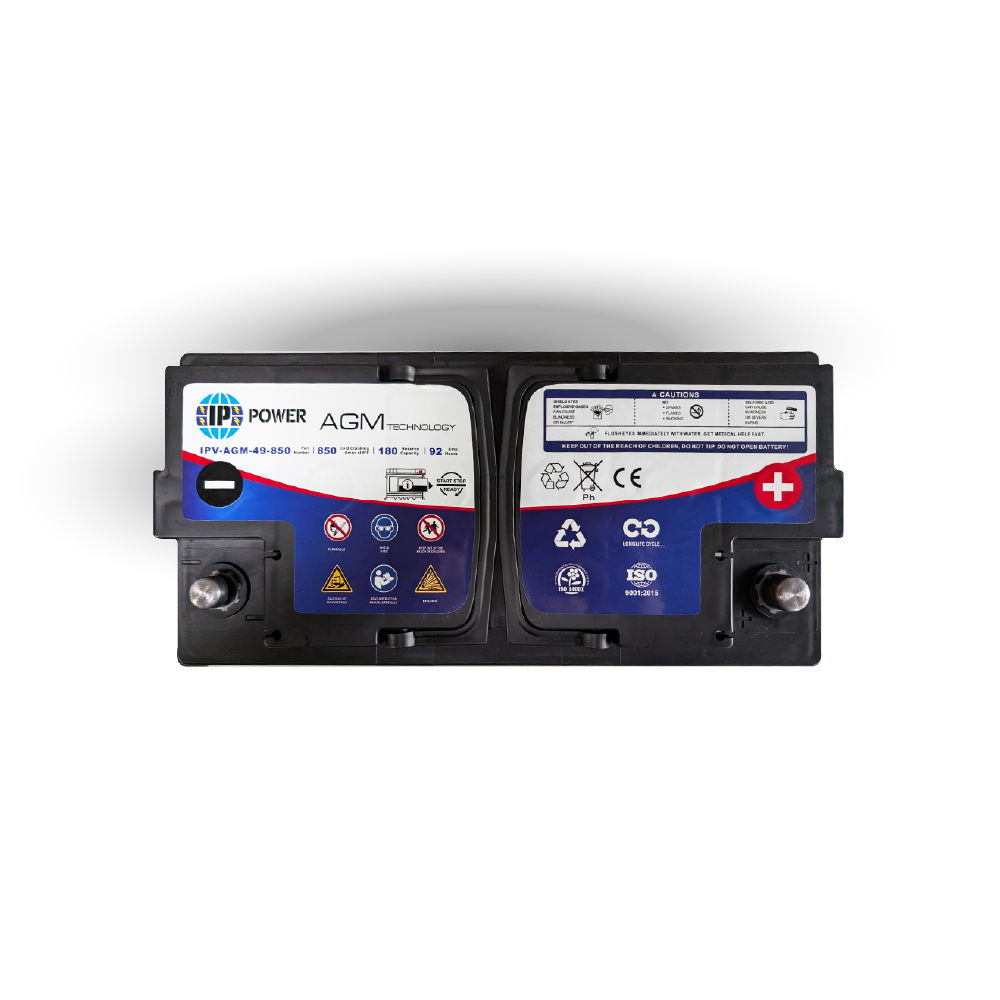 (CALL TO ORDER) IP Power Group 49 850 CCA AGM Automotive Battery