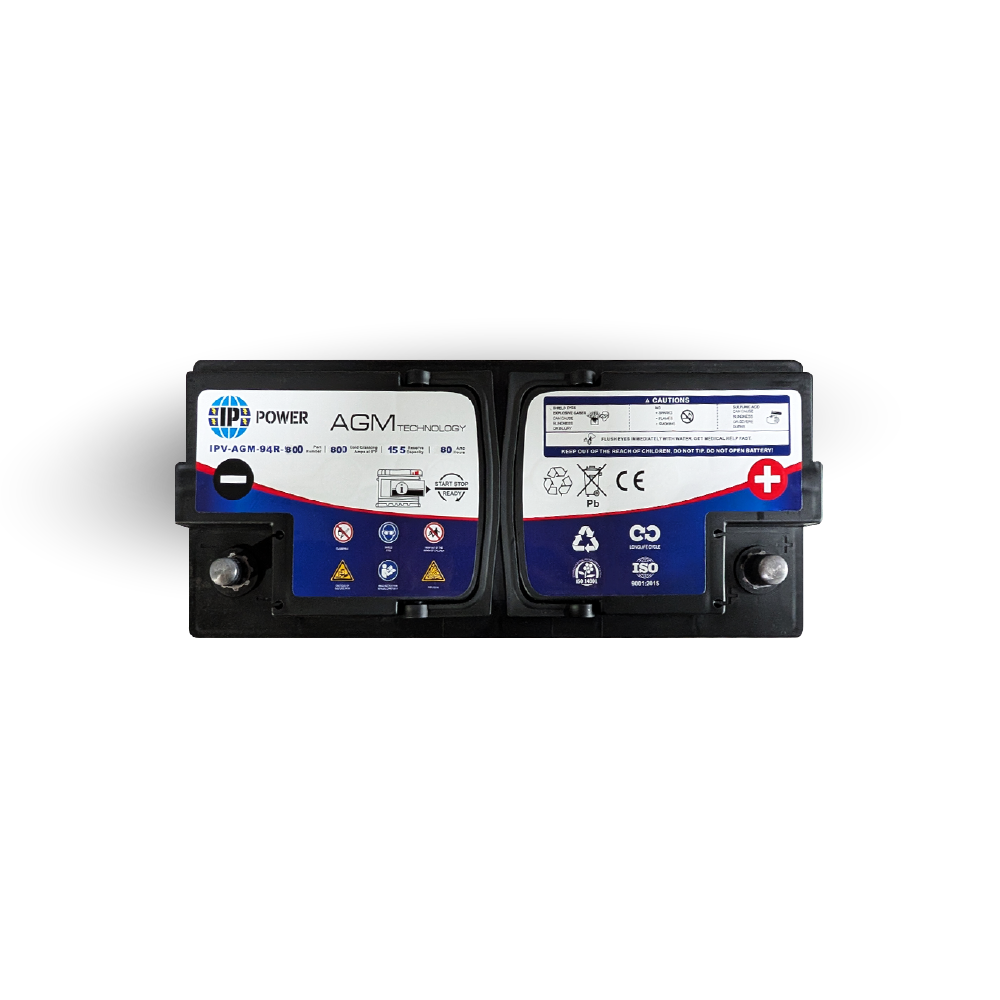 (CALL TO ORDER) IP Power Group 94R 800 CCA AGM Automotive Battery