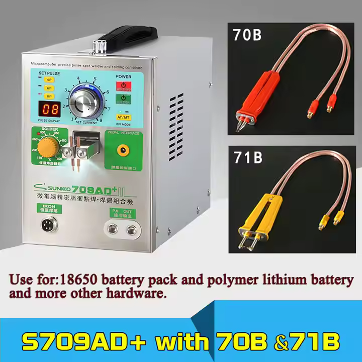 Sunkko 709AD+ Battery Spot Welder With Soldering Function -Use For Battery Pack Rebuilds