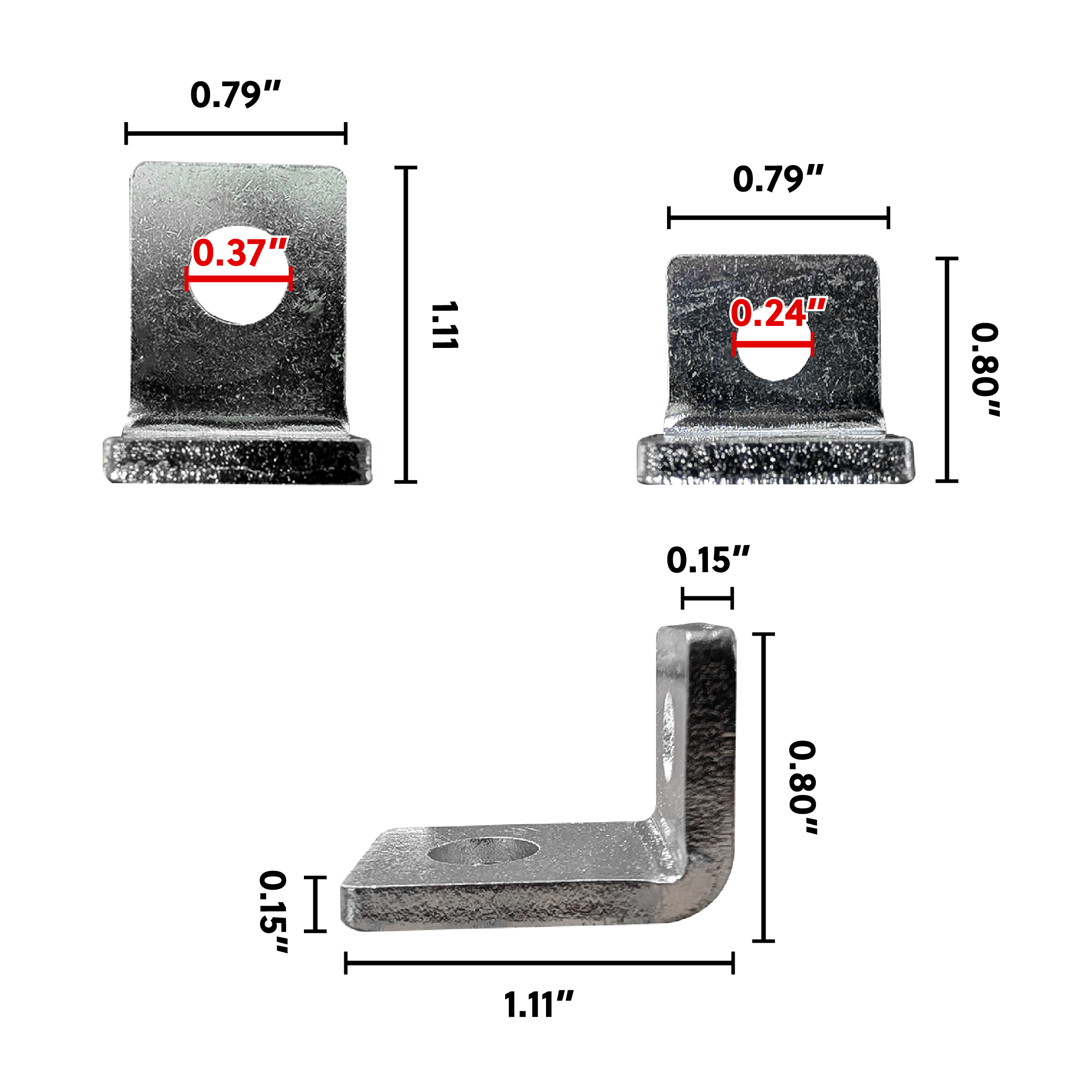 IP Power SLA Adapter (Internally Threaded to Flag) - 2Pk In Poly Bag