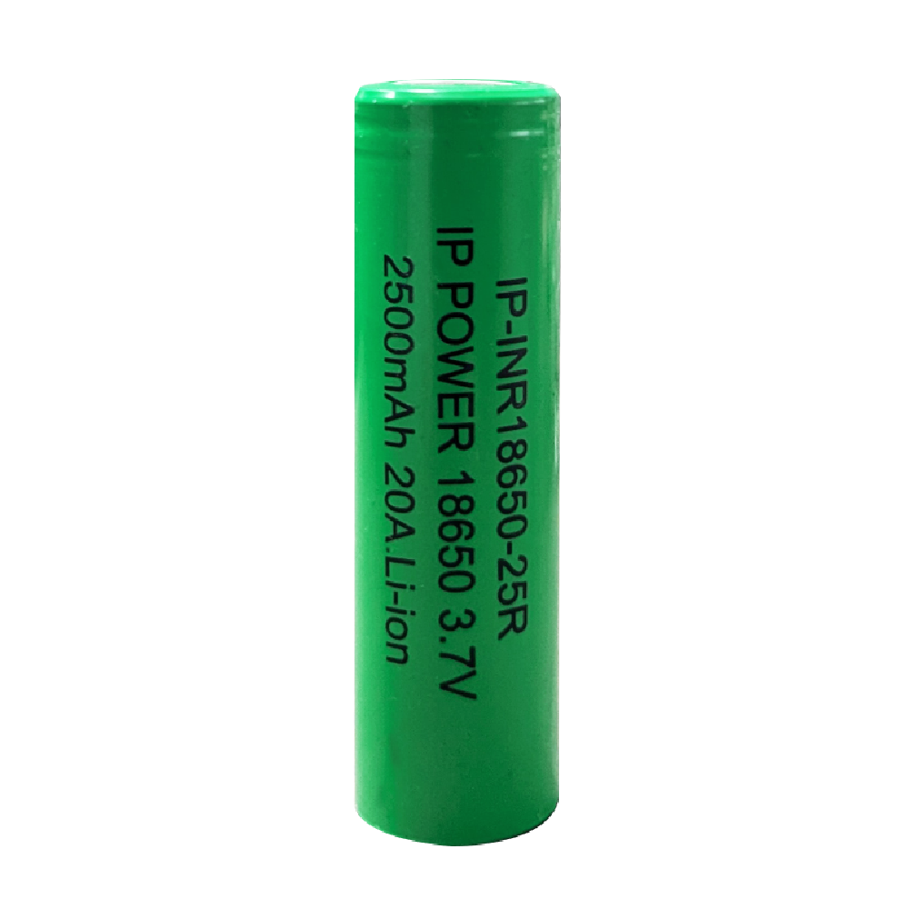 IP Power 18650 Li-Ion 2500mAh 3.7V 20A Rechargeable Flat Top Battery