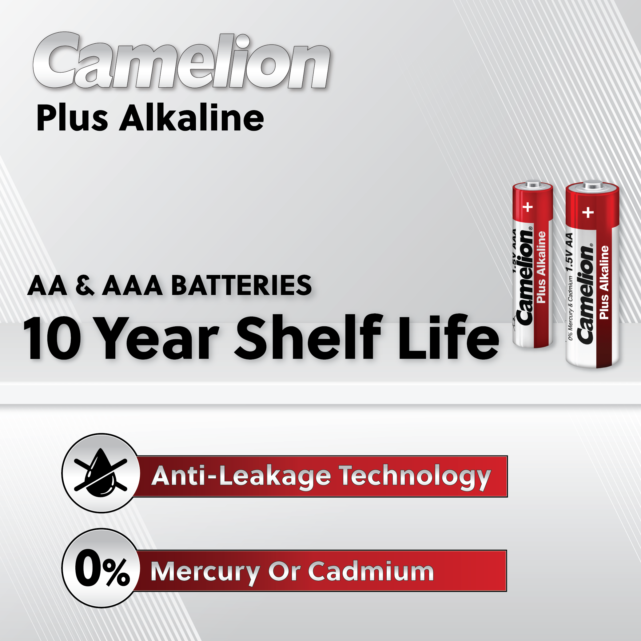 Camelion AA Plus Alkaline 24 Hard Plastic Case