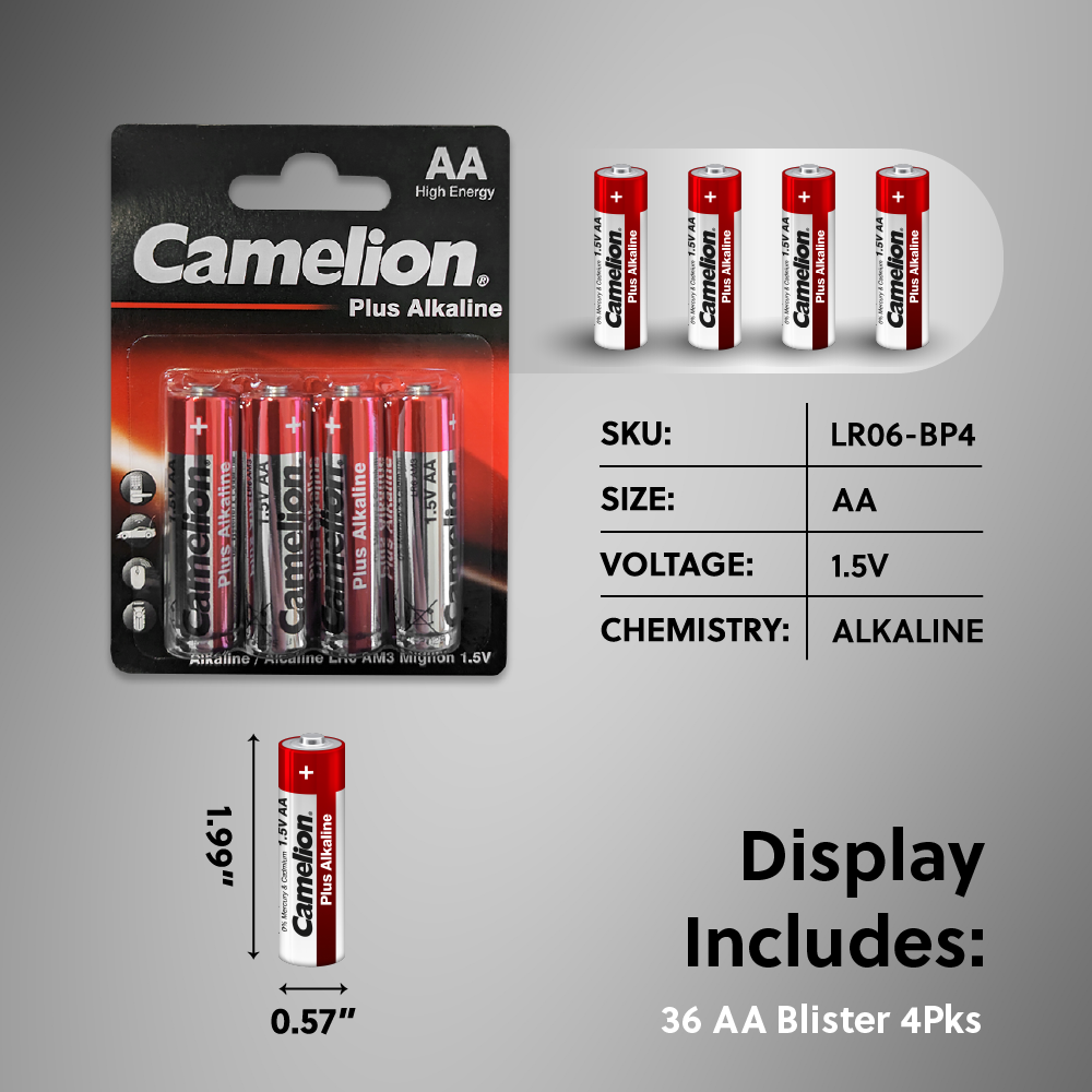 Camelion Plus Alkaline 96 pc. Battery Display