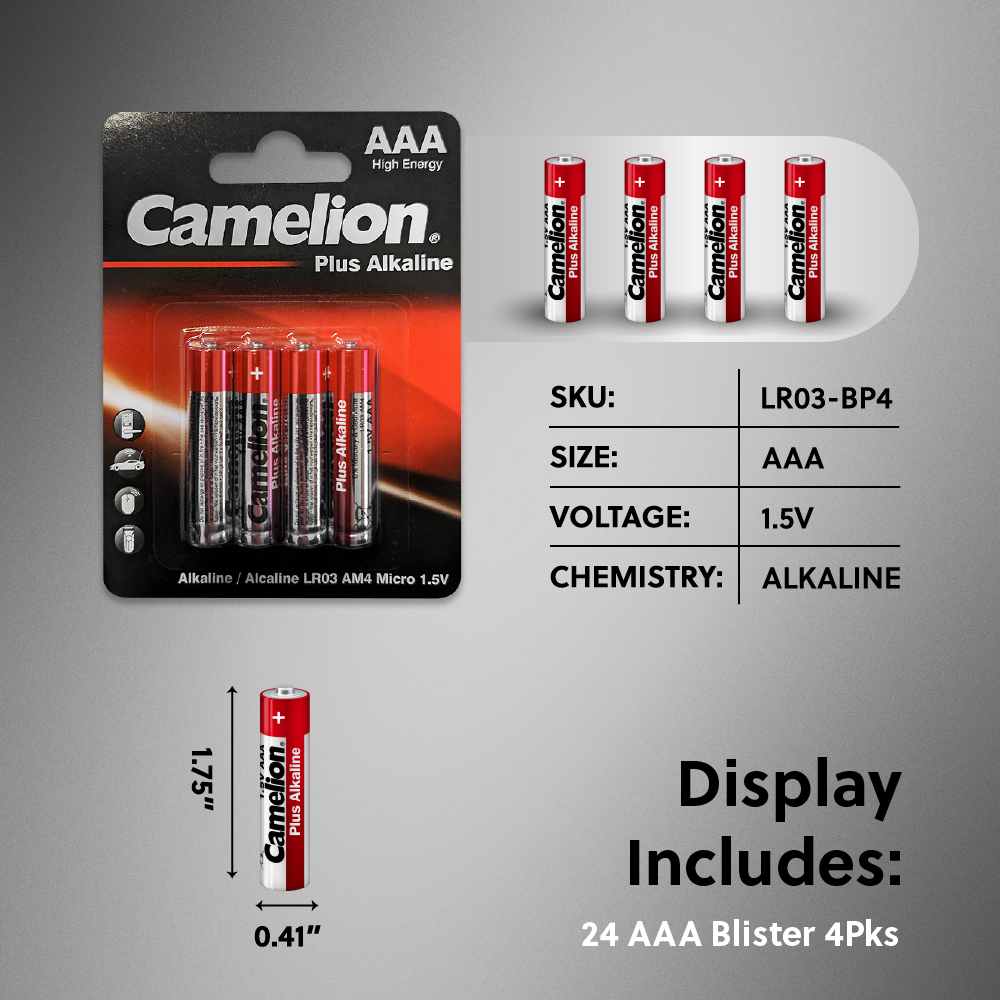 Camelion Plus Alkaline 96 pc. Battery Display