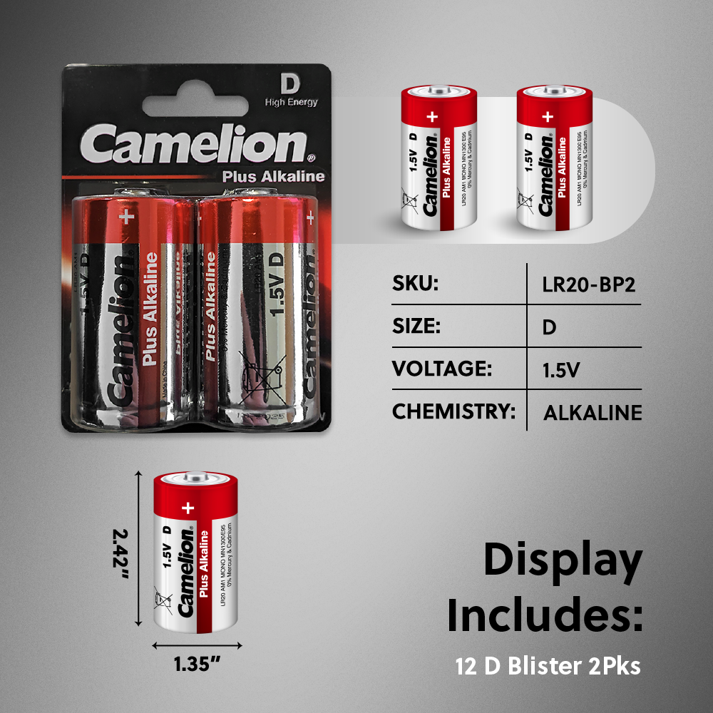 Camelion Plus Alkaline 96 pc. Battery Display