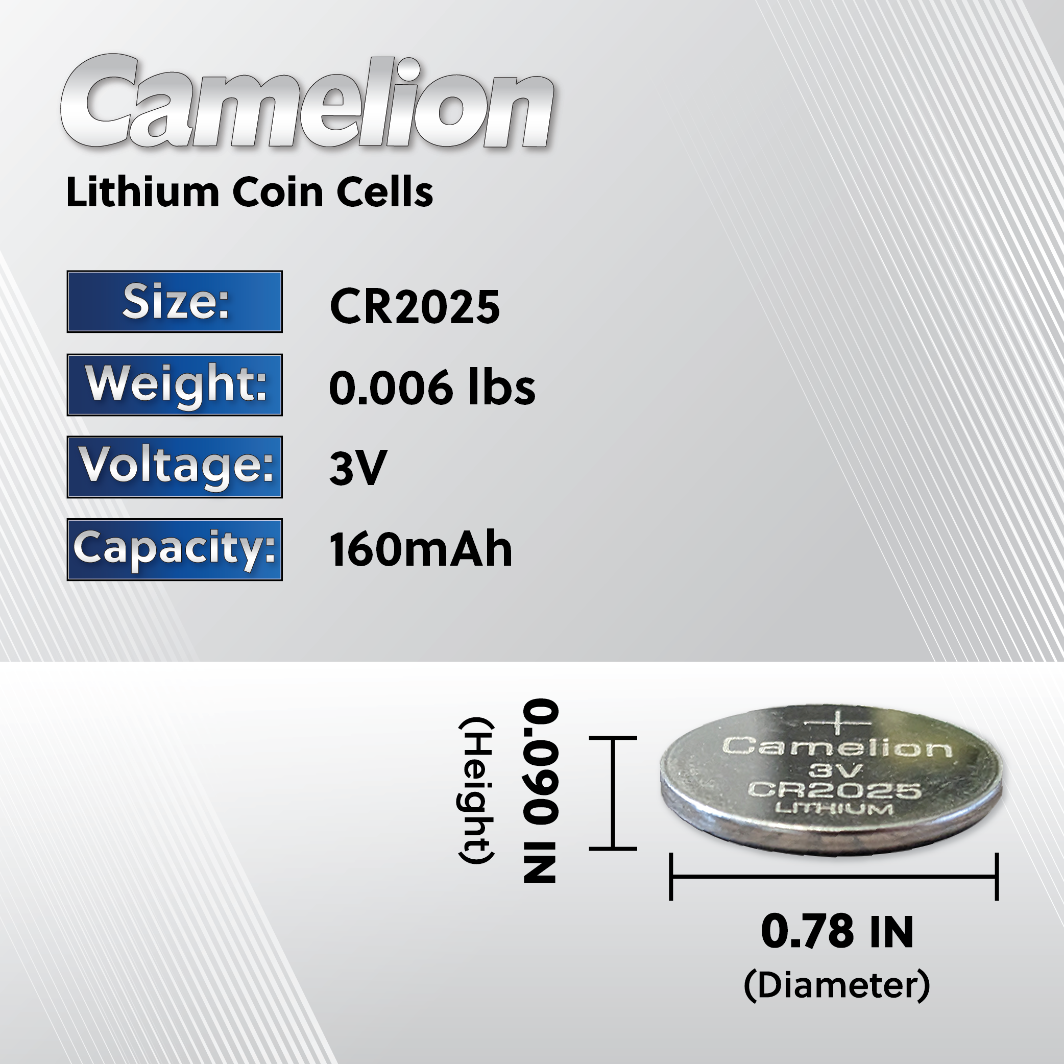 Battery CR2025 - Lithium Button Cell Battery