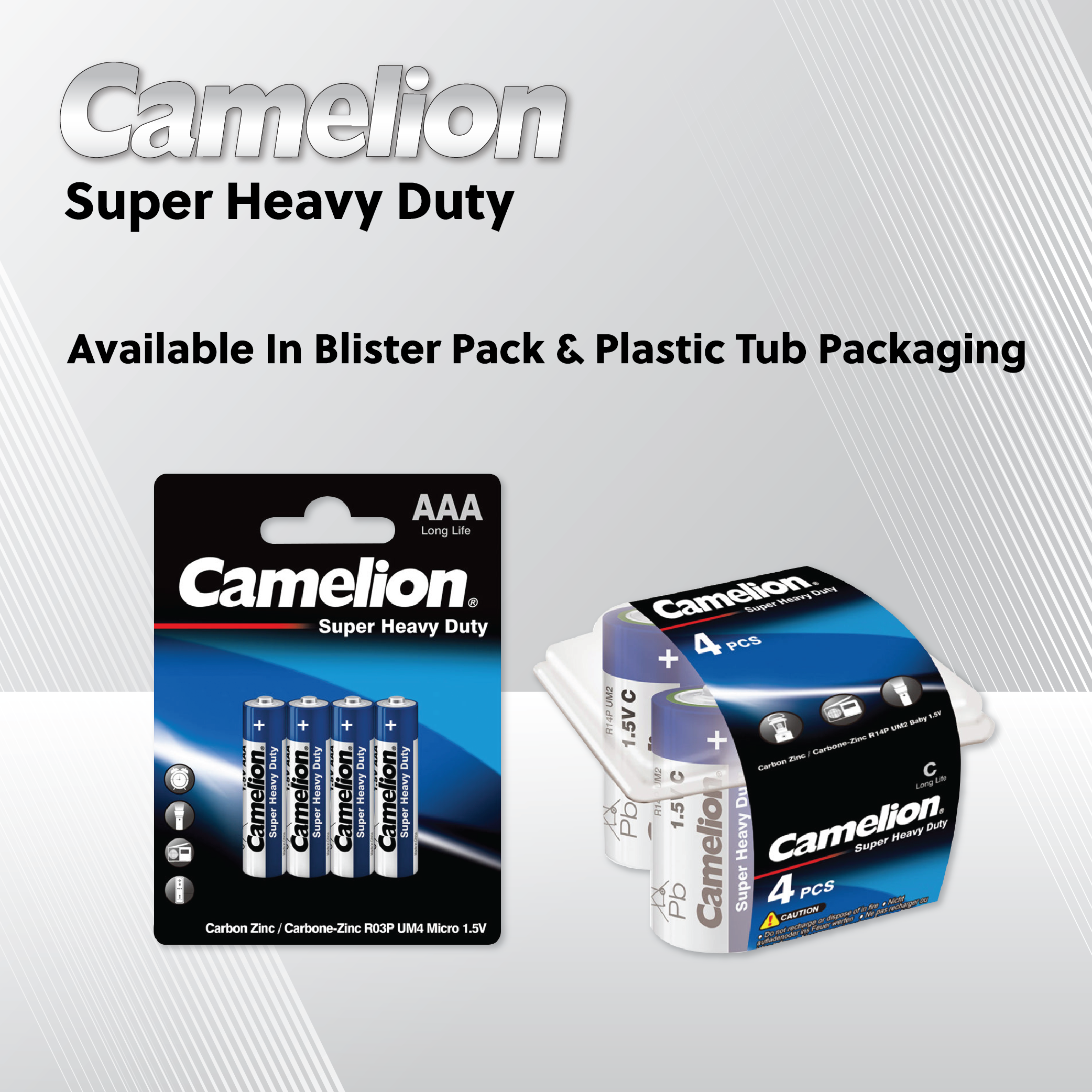 Camelion D Super Heavy Duty 4pk