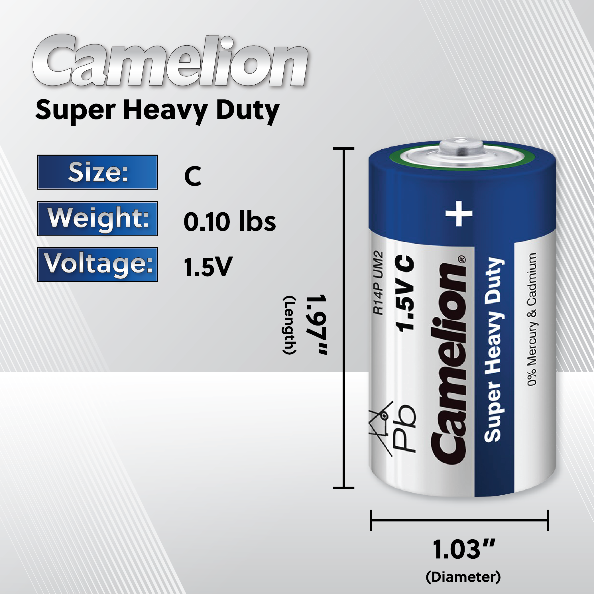 Camelion C Super Heavy Duty 4pk