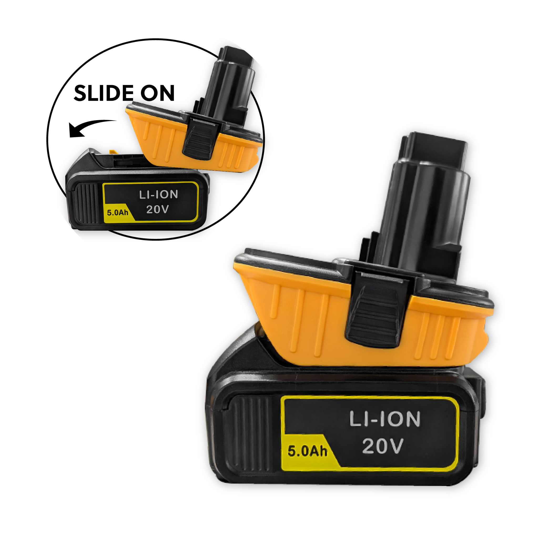 SPECIAL BUY: DCA1820 18V Adapter (For Dewalt Ni-Cd Tools)- Pack of 2: Sticker Capacity vs. Real Capacity