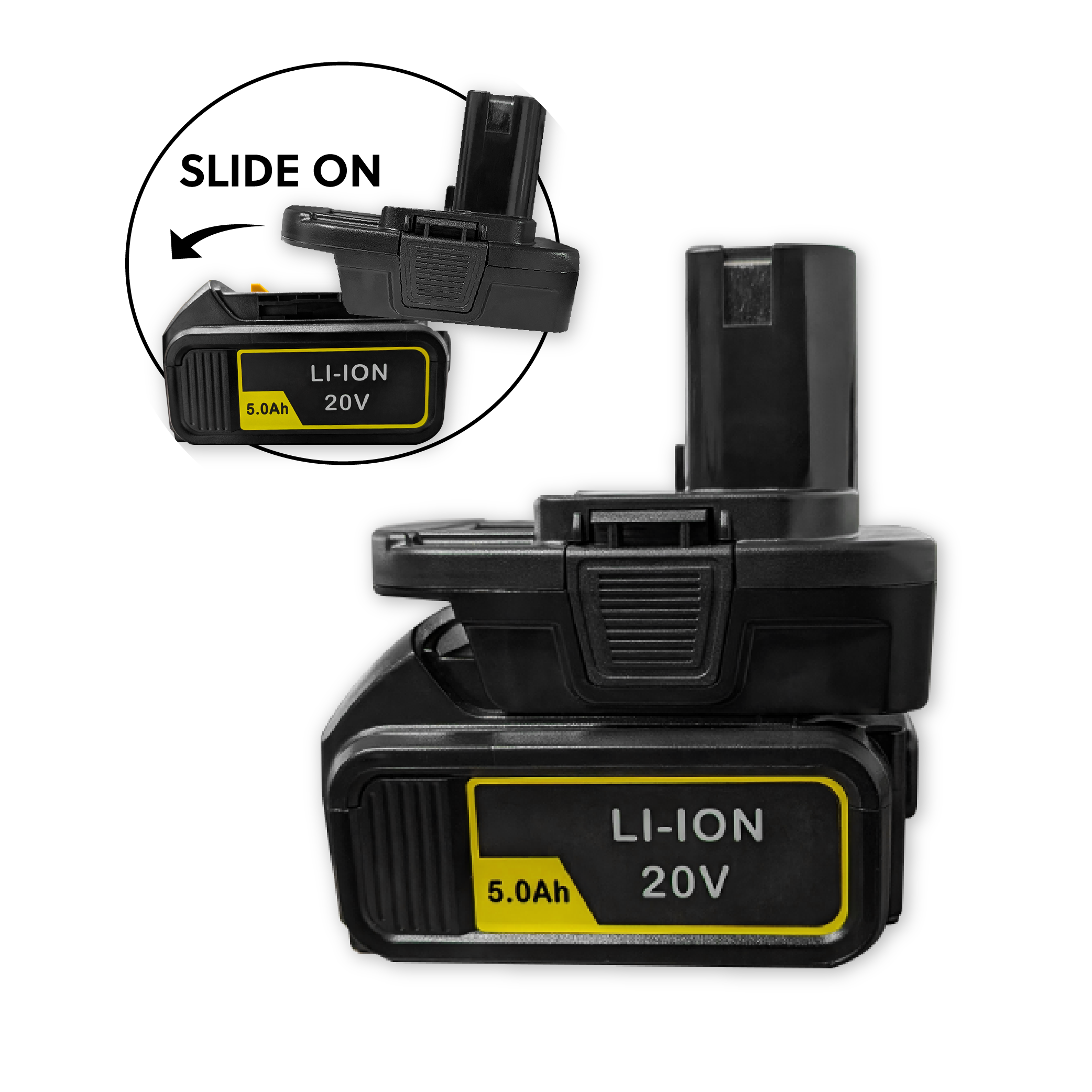 SPECIAL BUY: DM18RL Battery Adapter With USB Charging Port (For Ryobi 18V Cordless Plug Tools); Sticker Capacity vs. Real Capacity