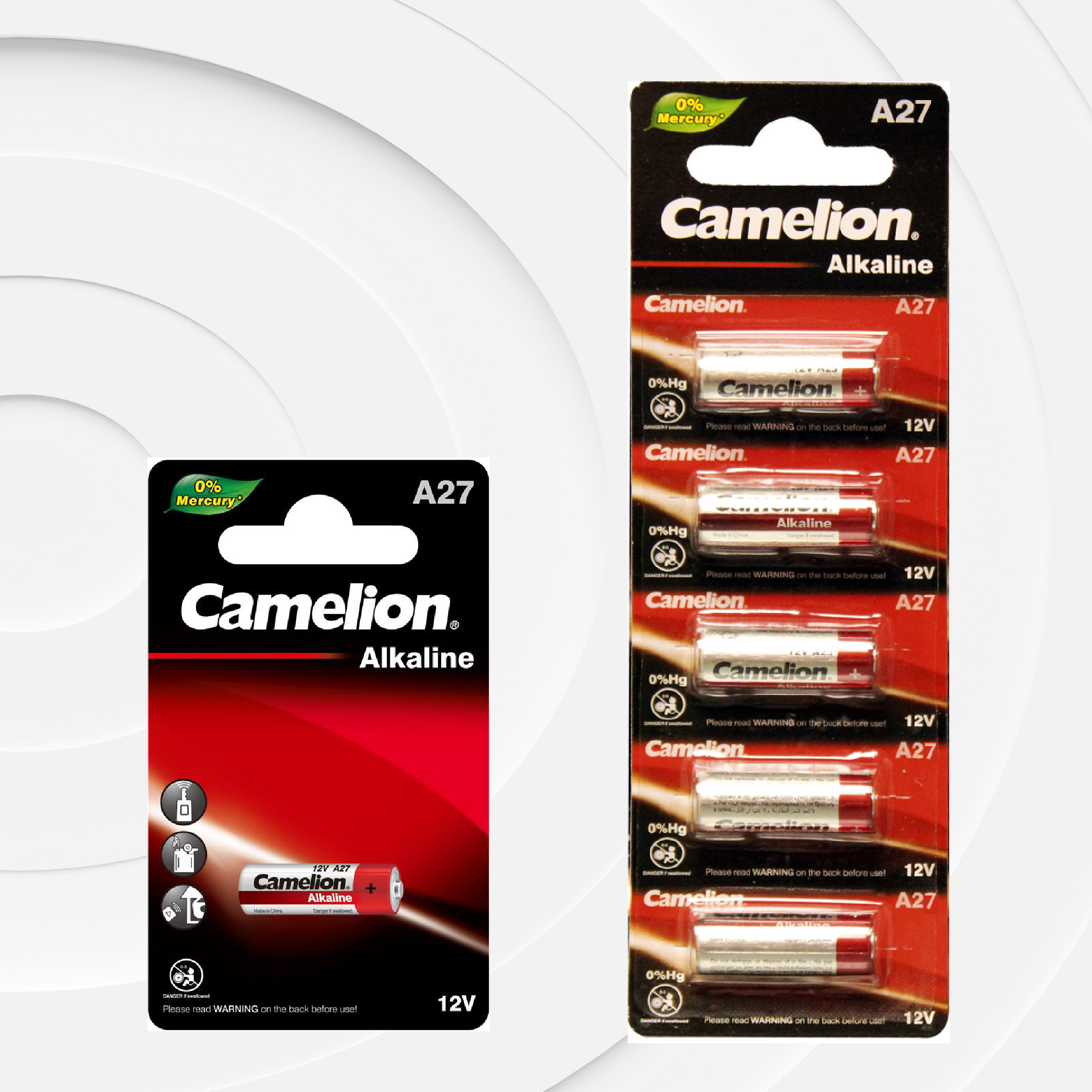 Camelion A27 12V Alkaline Battery (Two Packaging Options)