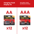 Camelion Alkaline Hanging Hook Displays Option #3 (24 Ct)