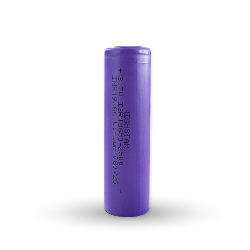 Highstar 3.7V 2500mAh INR19/66 Rechargeable Li-Ion 080725 Battery