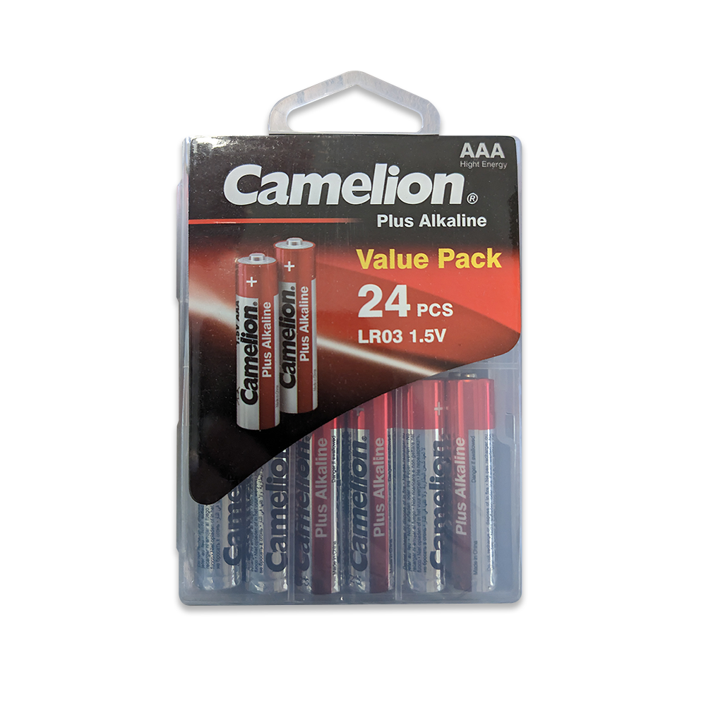Camelion AAA Alkaline Plus Hard Plastic Case of 24