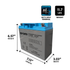 IP POWER IP12180-NB, 12V 18Ah Nut & Bolt Terminal, Sealed Lead Acid Rechargeable Battery