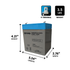 IP POWER IP1250-F1 12V 5Ah Sealed Lead Acid Rechargeable Battery