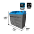 IP POWER IP12200-NB 12V 20Ah Nut & Bolt Terminal, Sealed Lead Acid Rechargeable Battery
