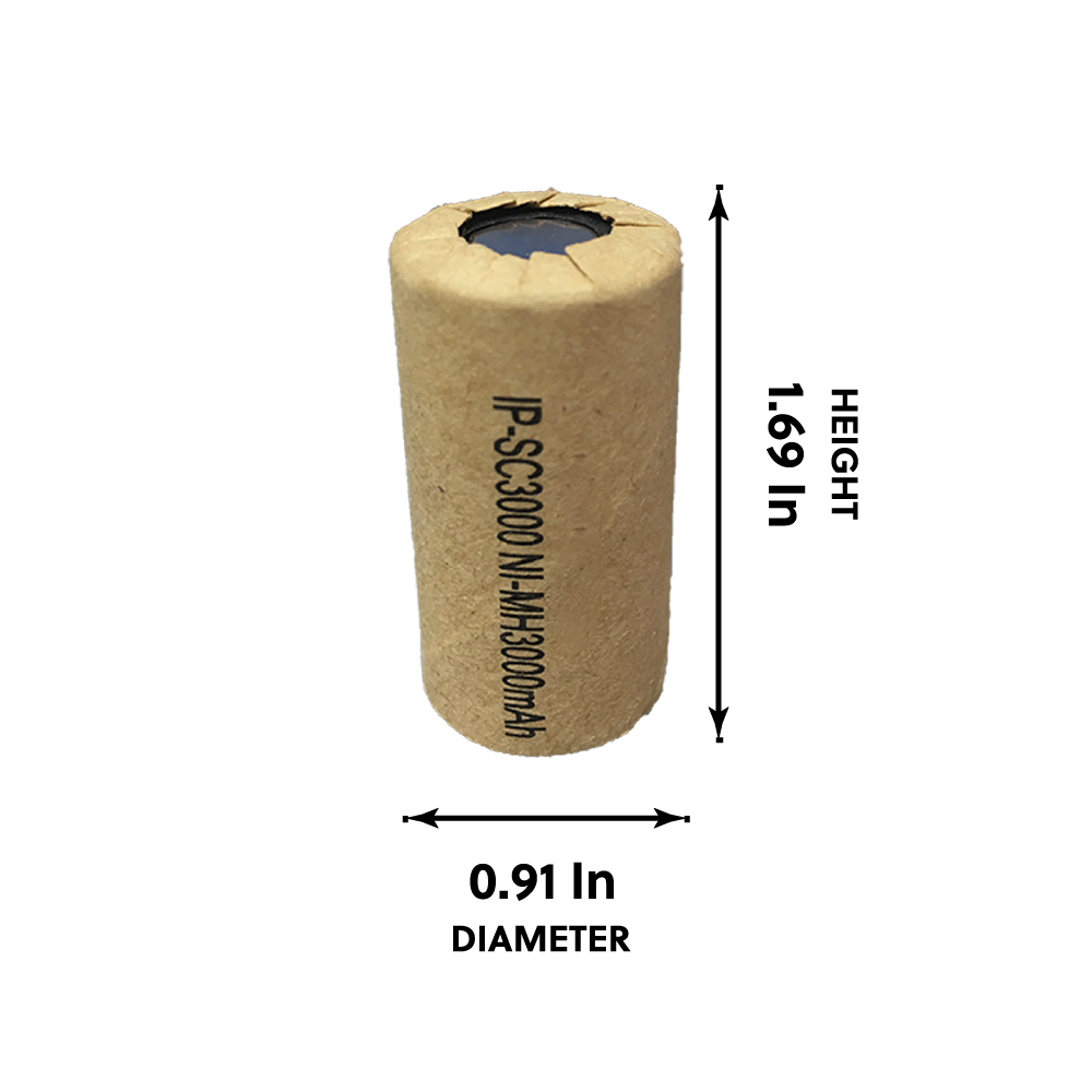 IP POWER  High Rate Sub C Ni-Mh 3000mAh