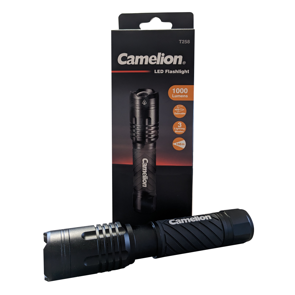 Camelion T258 1000LM LED Flashlight - 3 Lighting Modes