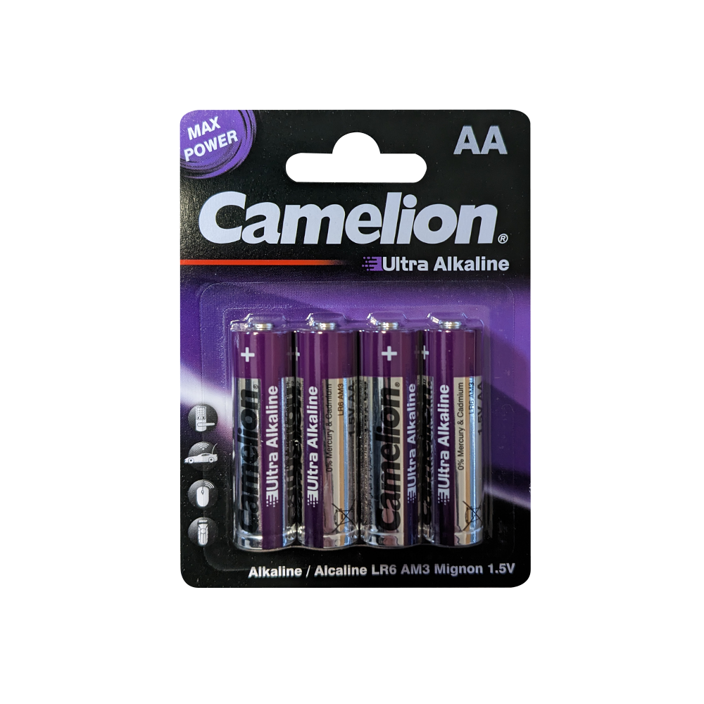 Camelion AA Ultra Alkaline Blister Pack of 4