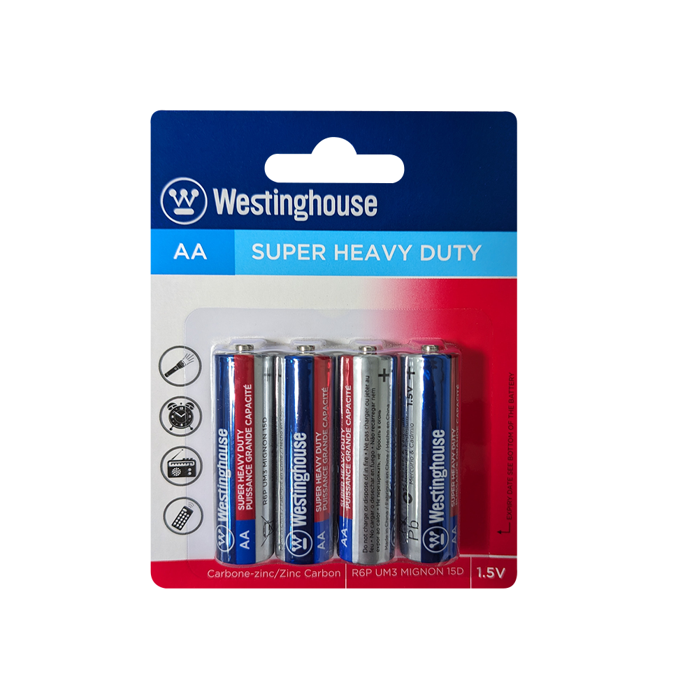 Westinghouse AA Super Heavy Duty 4pk