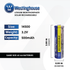 Westinghouse Life-PO4 14500 3.2v 500mah Solar Rechargeable 8pk
