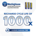 Westinghouse Life-PO4 14500 3.2v 500mah Solar Rechargeable 8pk