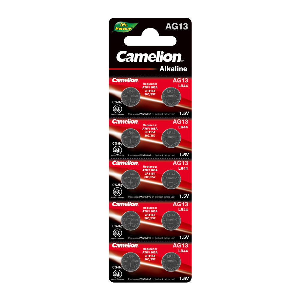Camelion AG13 / G13 / LR44 / A76 / SR44W / GP76A / 357 (Three Packagin –  Batteries 4 Stores