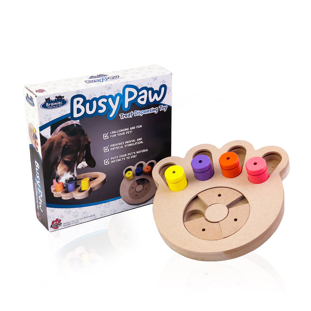 Brainiac Busy Paw Interactive Pet Toy