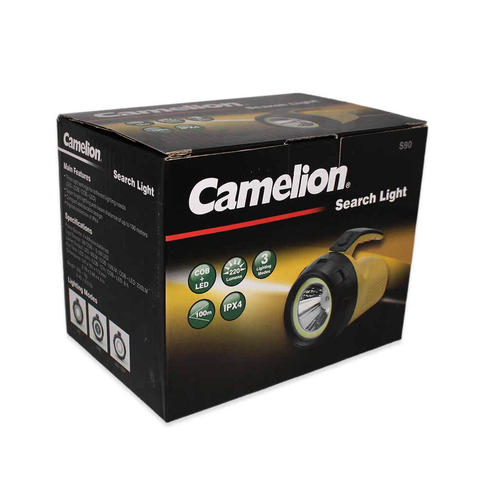 Camelion S90 | Battery Operated 3W COB LED Search Light