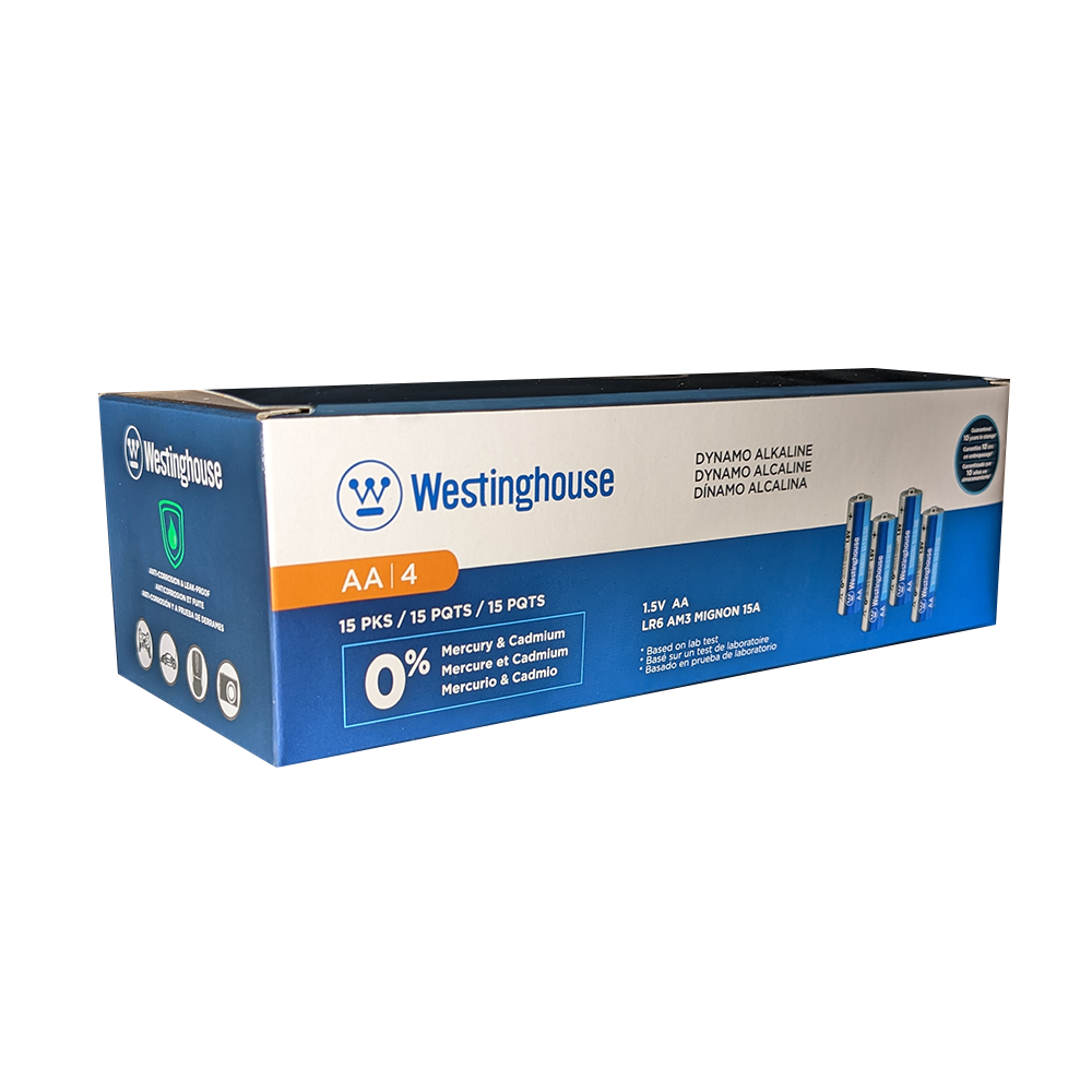 Westinghouse AA Dynamo Alkaline 60 Pack Box