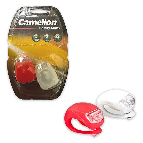 Camelion S760 | Front & Rear Silicone Bicycle Safety Light Set of 2