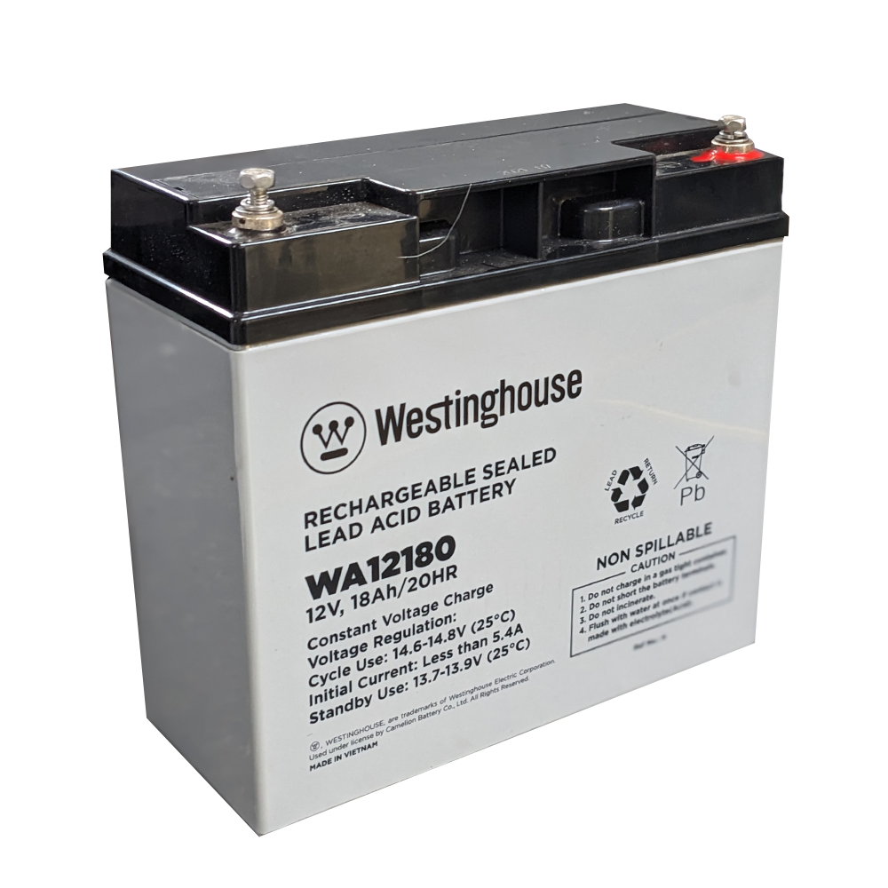 Westinghouse 12180-F13  12 Volt 18 Amp F13 Terminal, Sealed Lead Acid Rechargeable Battery